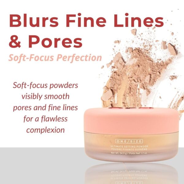 One Size Ultimate Blurring Setting Powder Full- Translucent - for Fair to Dark Skin Tones, 1.2 Ounce (Pack of 1) : Beauty & Personal Care - Image 3