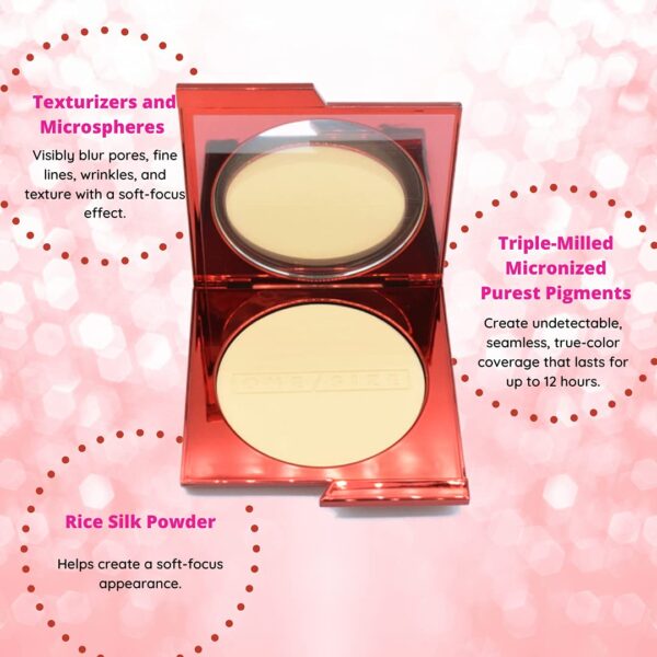 One size Patrick Starrr Turn Up The Base Versatile Powder Foundation - Light 4 (G) Light, Golden Undertones Face Pressed Makeup Medium-to-Full Coverage, Soft Matte Finish 0.28 Ounce : Beauty & Personal Care - Image 5