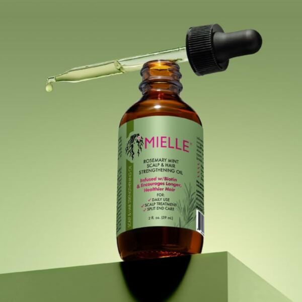 Mielle Organics Rosemary Mint Scalp & Hair Strengthening Oil for All Hair Types, 2 Ounce - Image 3