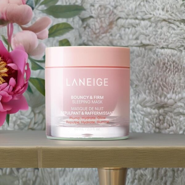 LANEIGE Bouncy and Firm Sleeping Mask - Peony & Collagen Hydration - Image 6