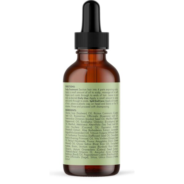 Mielle Organics Rosemary Mint Scalp & Hair Strengthening Oil for All Hair Types, 2 Ounce - Image 7