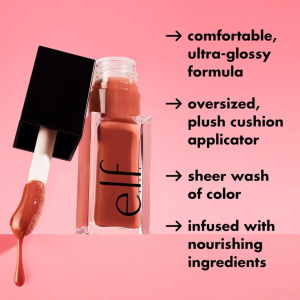 e.l.f. Glow Reviver Lip Oil - Nourishing Tinted Lip Oil with Jojoba Oil, Vegan & Cruelty-Free, Jam Session - Image 7