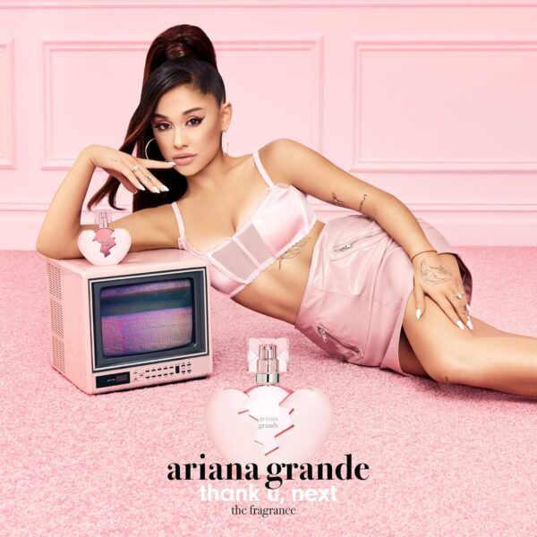 Ariana Grande Thank U Next Eau de Parfum – Floral Gourmand Musk Fragrance for Women – Women's Perfume with Notes of Coconut, Macaroon Sugar & Wild Raspberry - Image 3